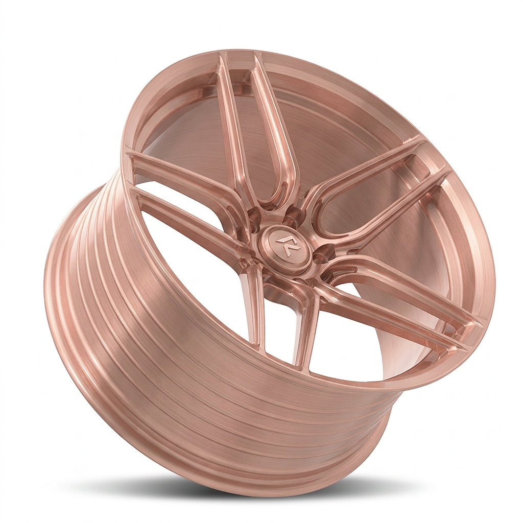 RZR XCI forged wheel — Brushed Rose Gold