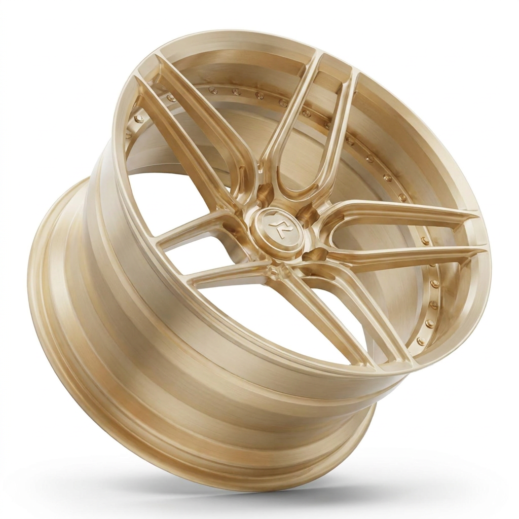 RZR IV forged wheel — Brushed Gold
