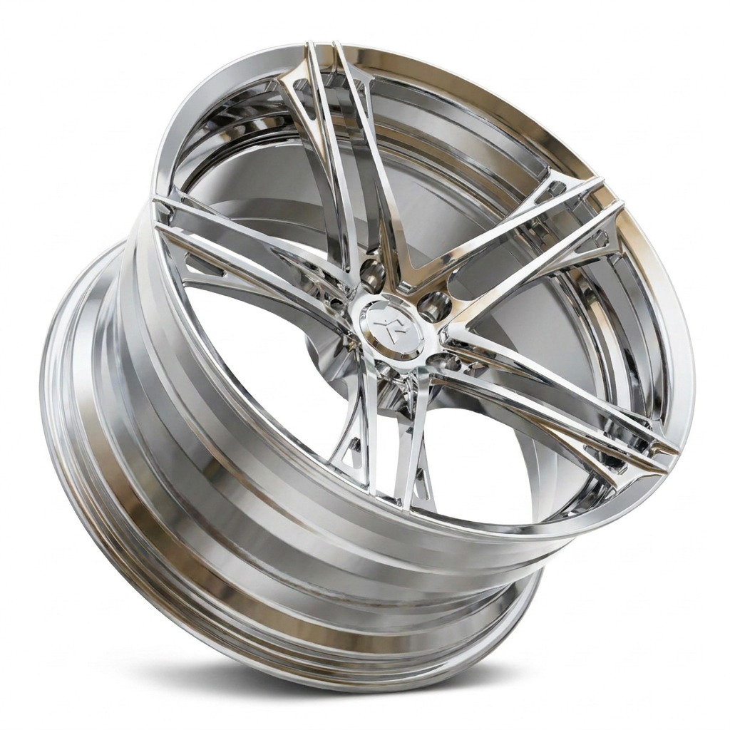 RZR V forged wheel — Full Polished Chrome