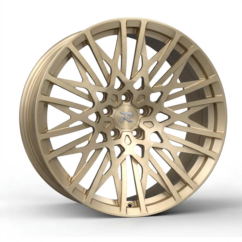 RZR CCVI forged wheel — Brushed Champagne Gold