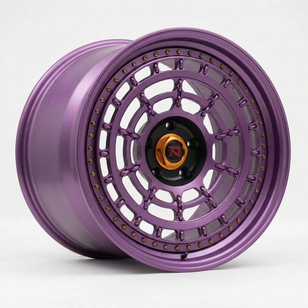 RZR XLII forged wheel — Satin Purple Metallic