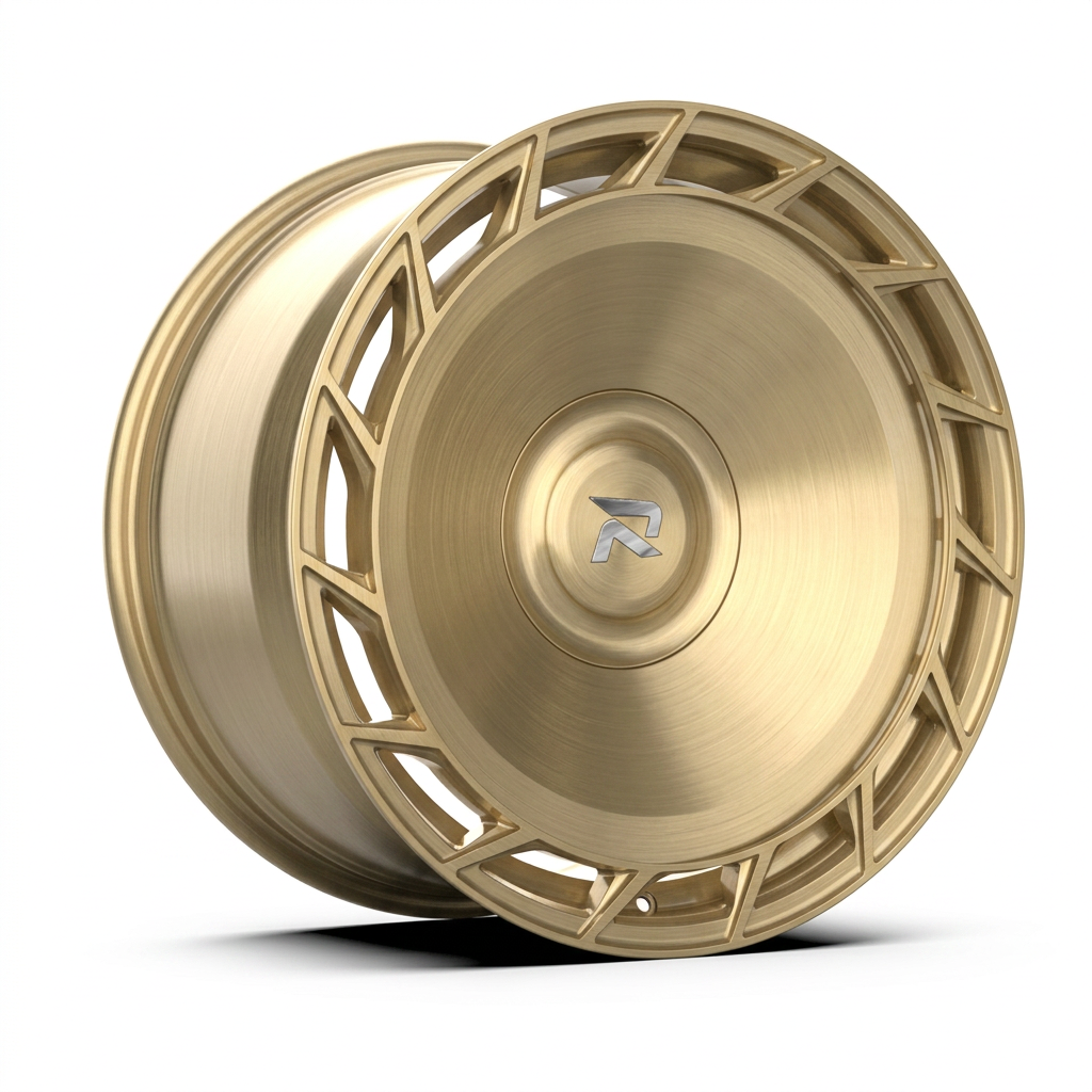 RZR CLXXXII forged wheel — Brushed Champagne Gold