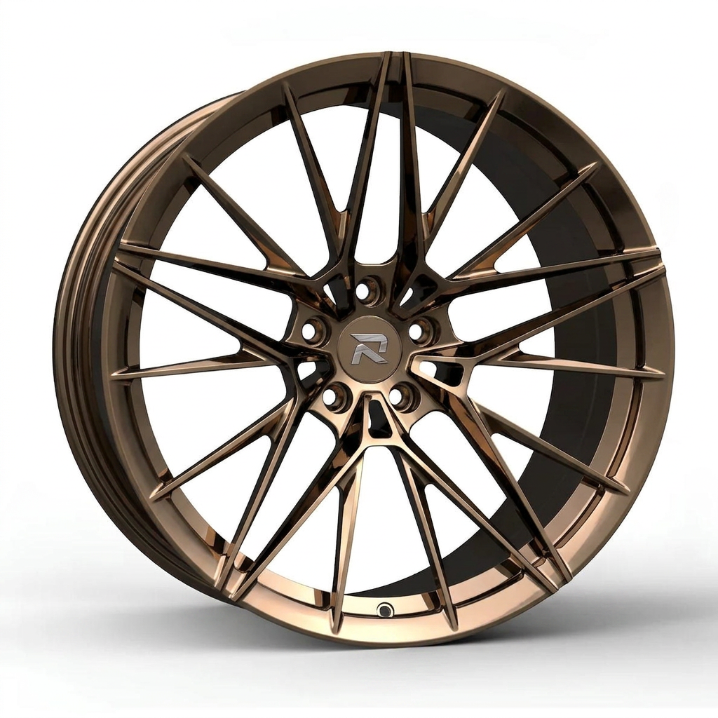 RZR CLXXXVII forged wheel — Tinted Bronze Chrome