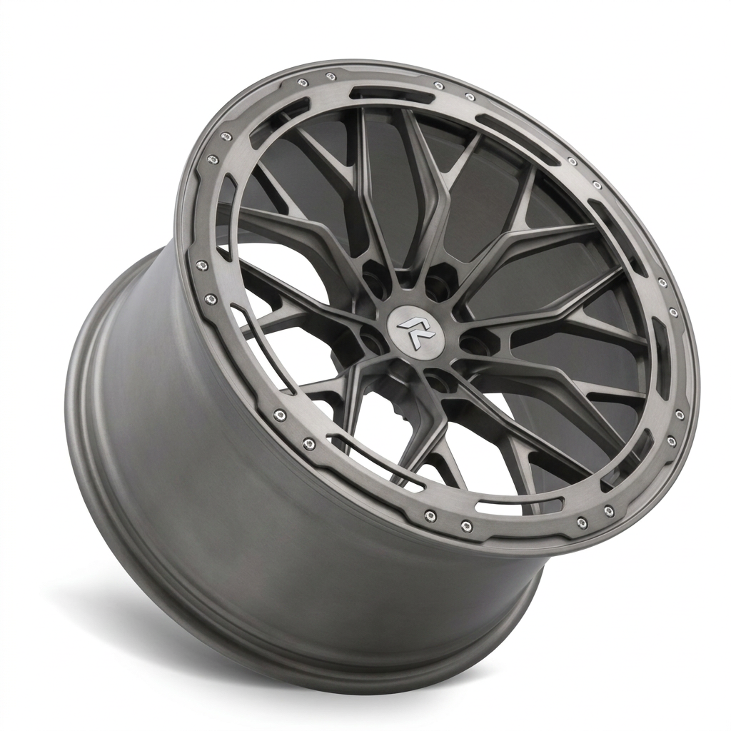RZR LXXXVII forged wheel — Satin Titanium Grey