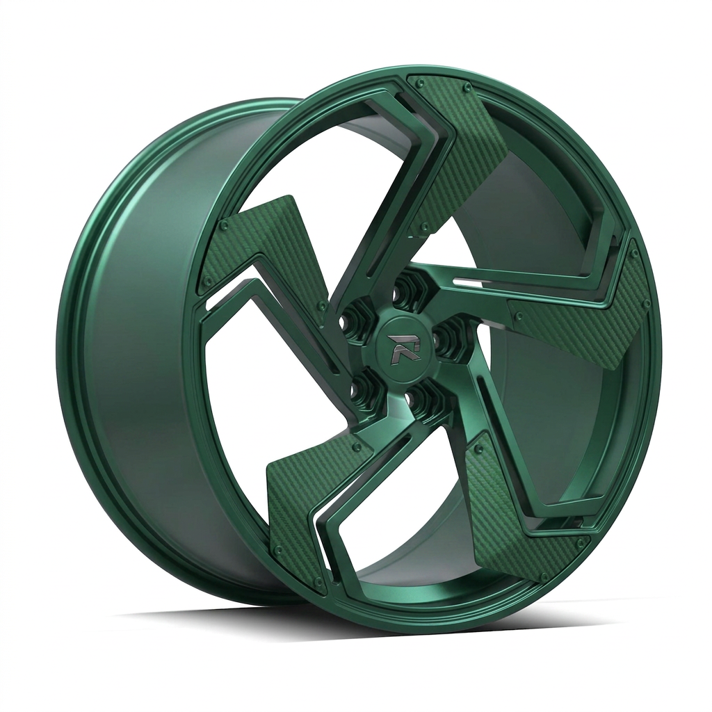 RZR CXXIV forged wheel — Satin Emerald Metallic