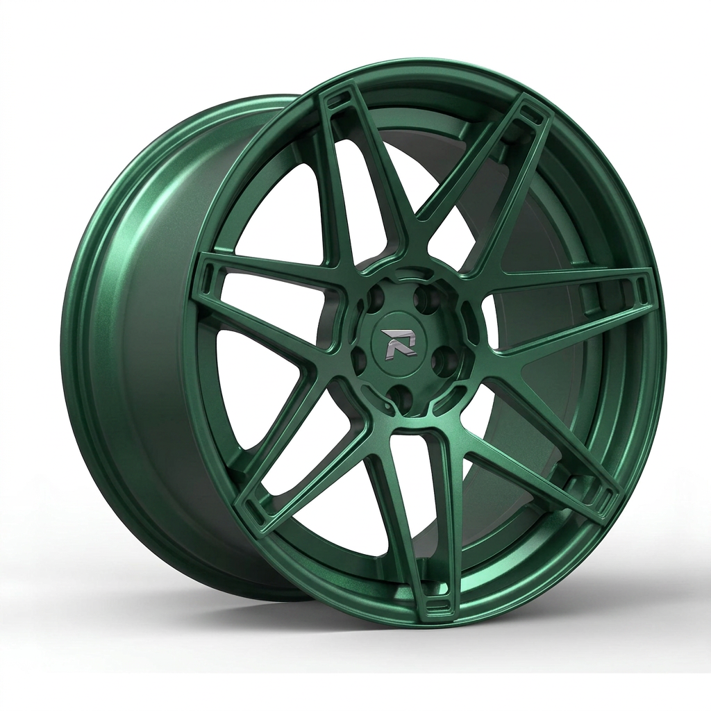 RZR CLXIV forged wheel — Satin Emerald Metallic