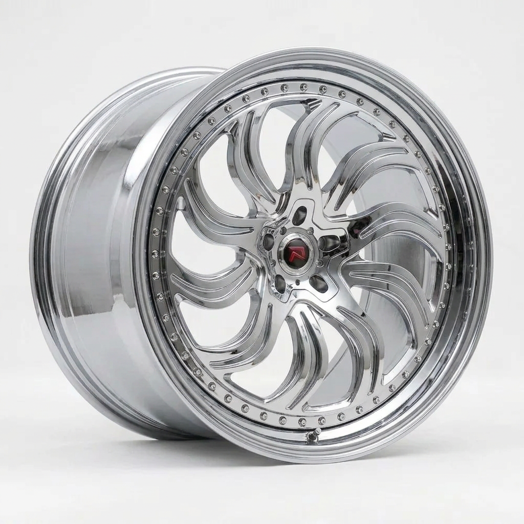 RZR XXXIII forged wheel — Full Polished Chrome
