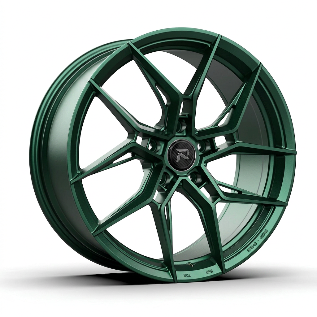 RZR CXXII forged wheel — Satin Emerald Metallic