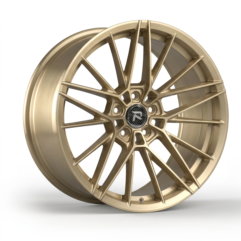 RZR CLVIII forged wheel — Brushed Champagne Gold