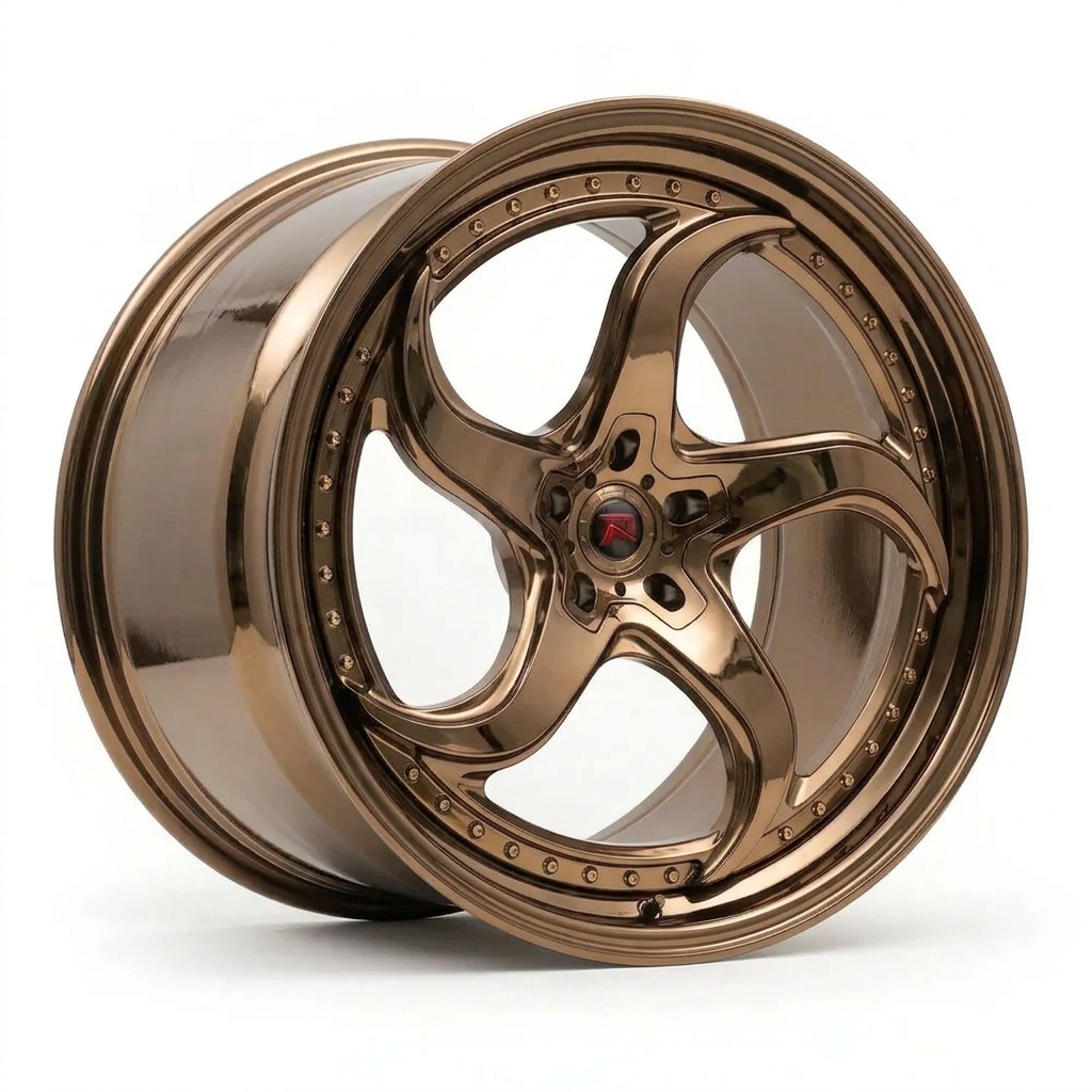 RZR XXVII forged wheel — Tinted Bronze Chrome