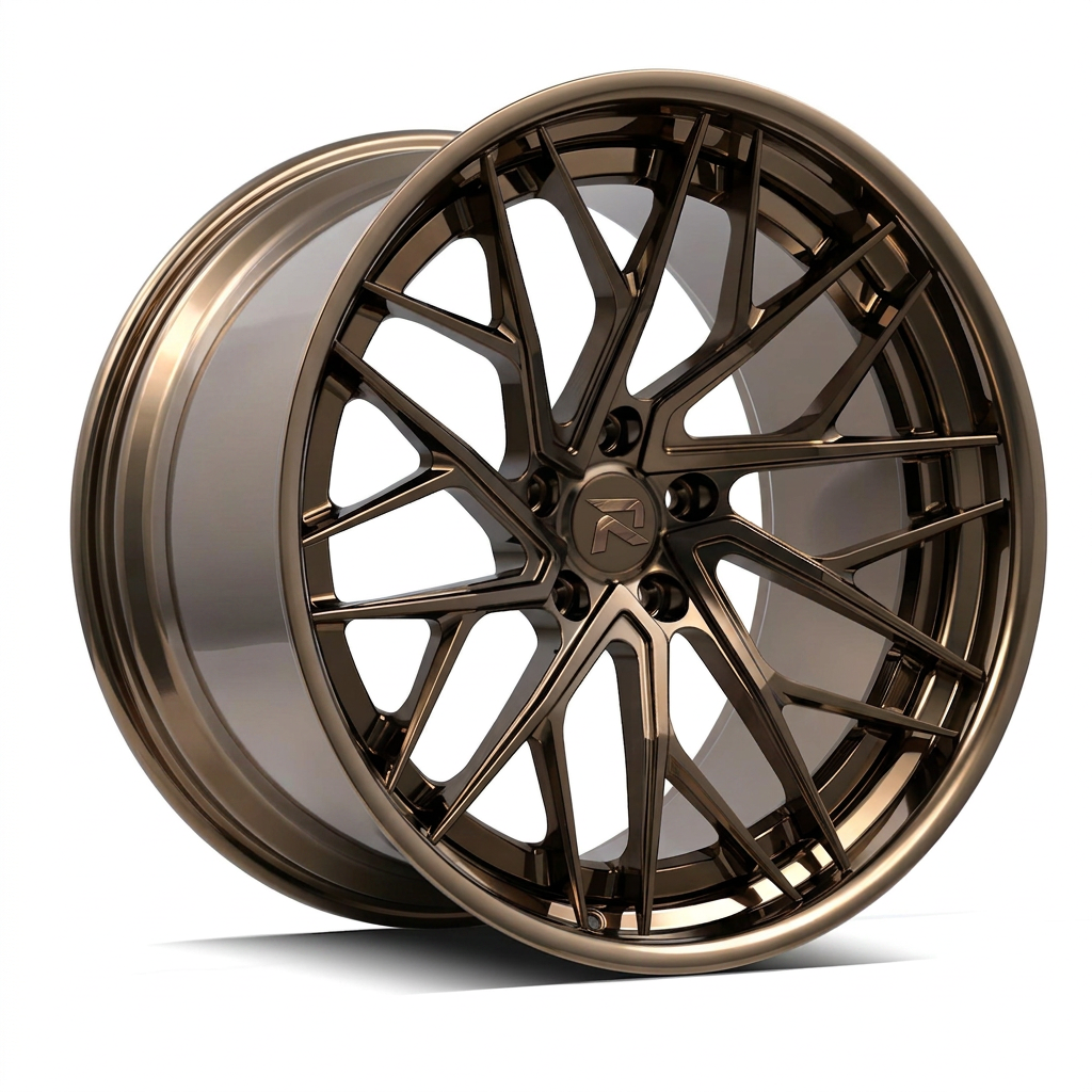 RZR XCIII forged wheel — Tinted Bronze Chrome