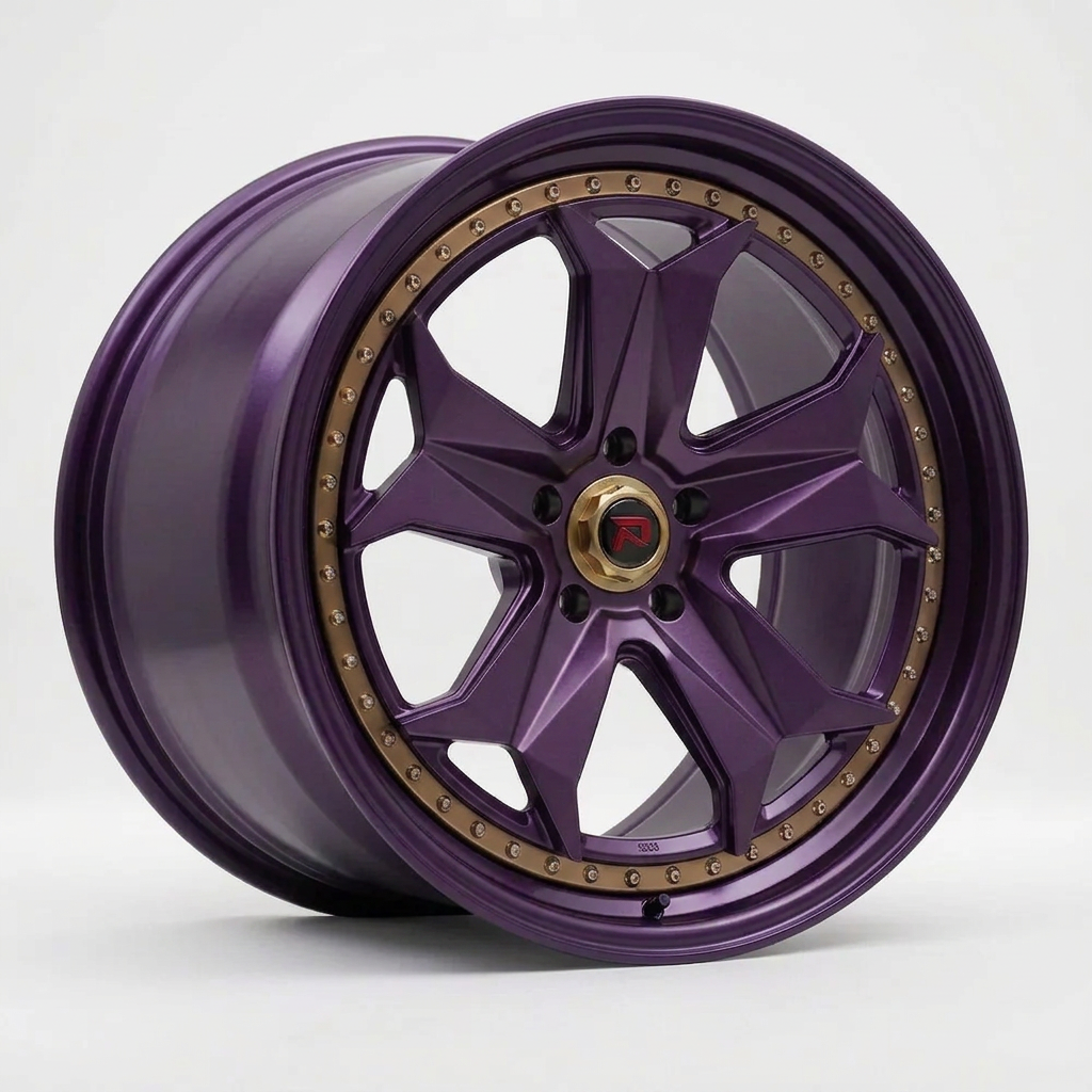 RZR XXXIV forged wheel — Satin Purple Metallic