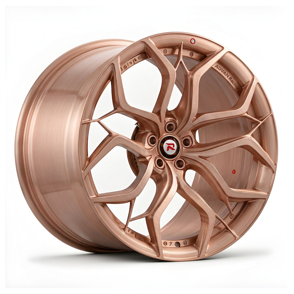 RZR XVIII forged wheel — Brushed Rose Gold