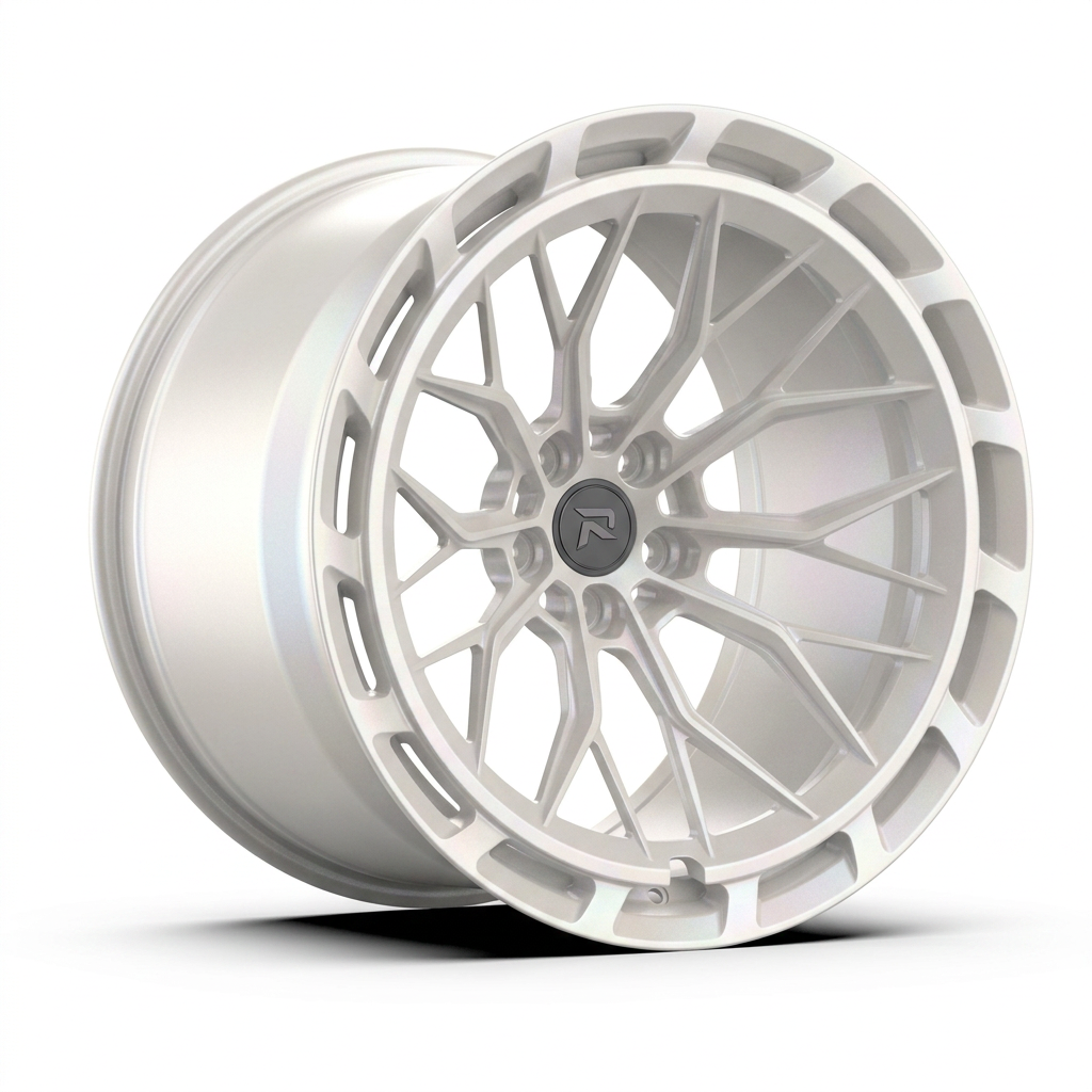 RZR CXLVIII forged wheel — Satin White Pearl