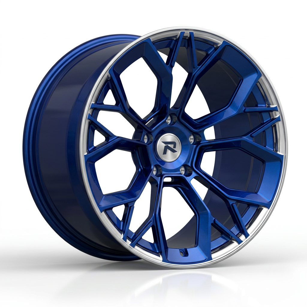 RZR CLIII forged wheel — Candy Blue / Polished Lip