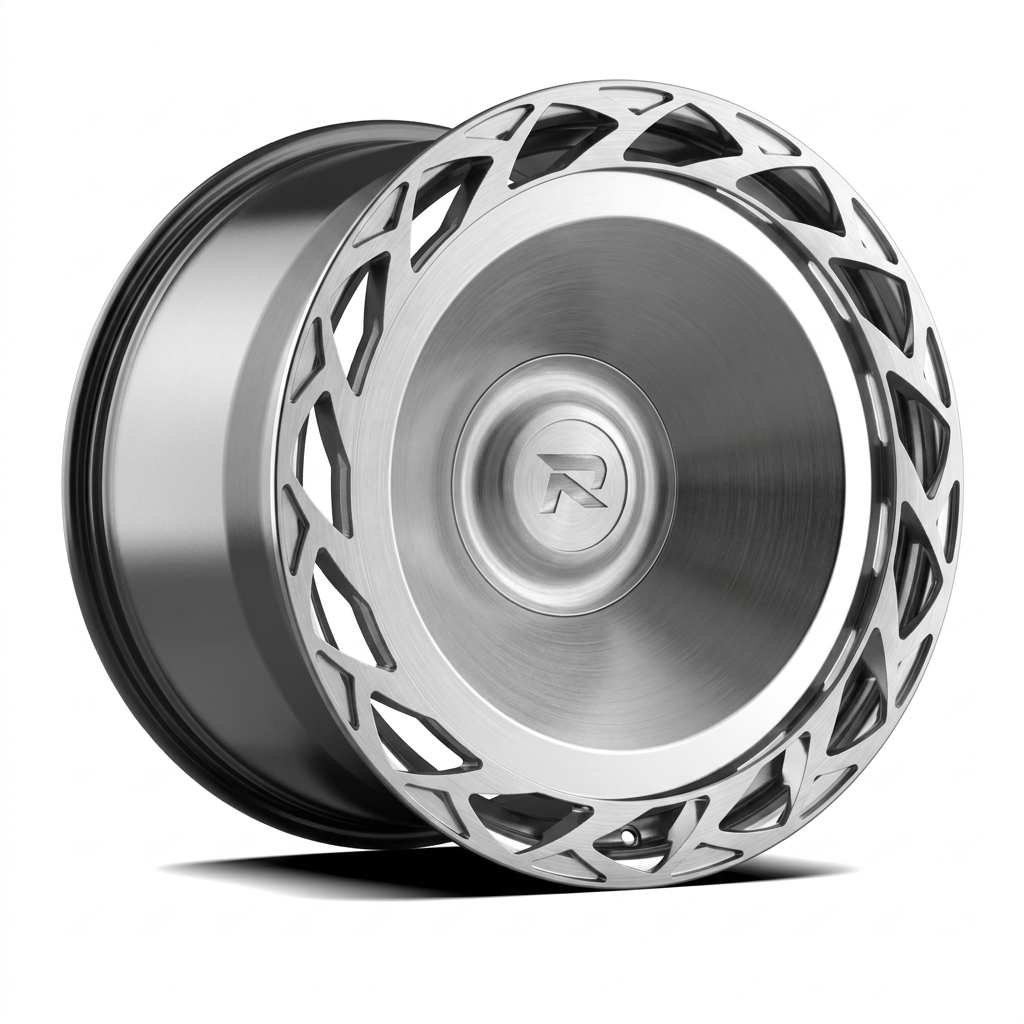 RZR CLXXXIII forged wheel — Brushed Silver / Polished Lip
