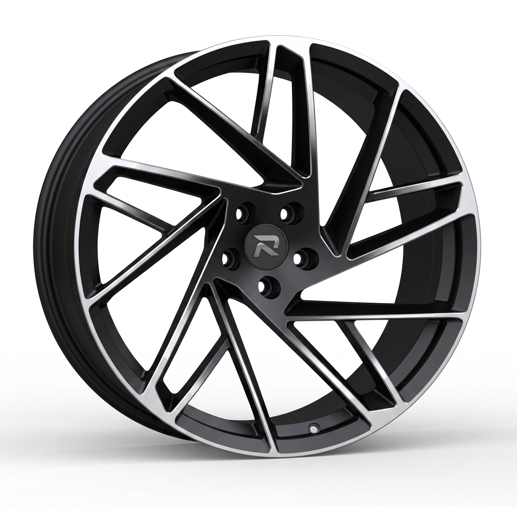RZR CXIII forged wheel — Matte Black / Milled Edges