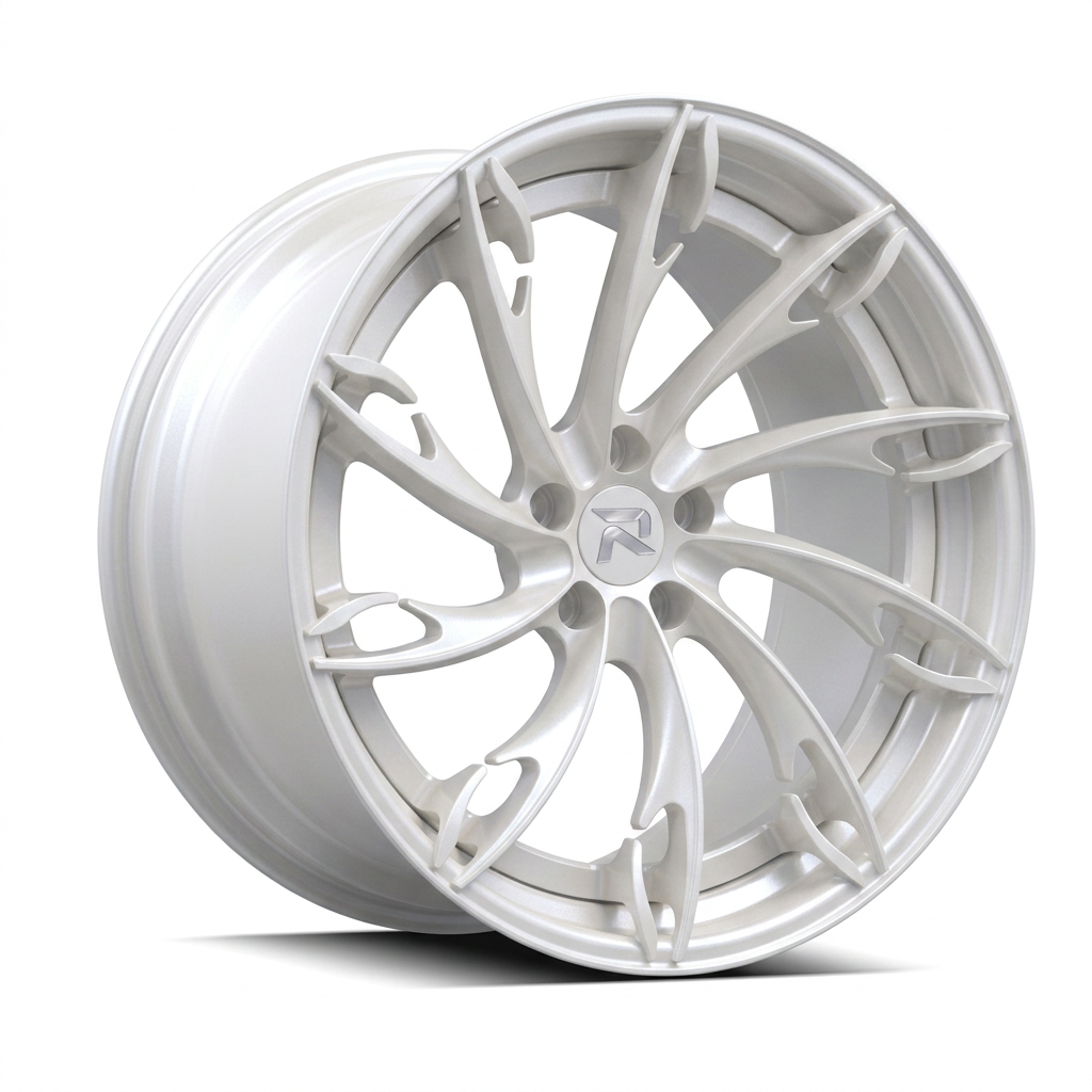 RZR CV forged wheel — Satin White Pearl