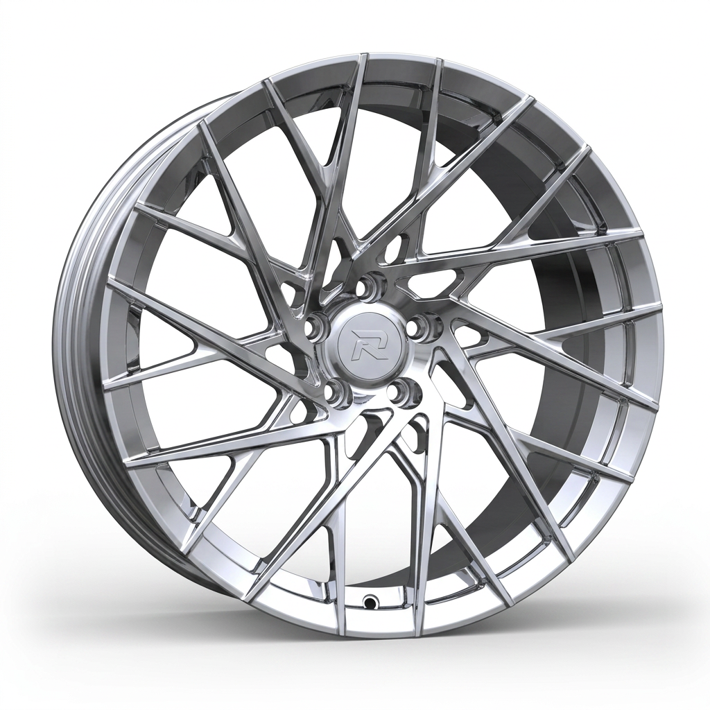 RZR CXV forged wheel — Full Polished Chrome