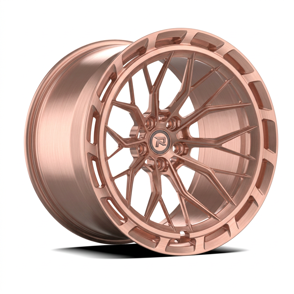 RZR CXLVIII forged wheel — Brushed Rose Gold