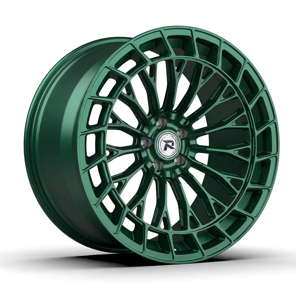 RZR CXIX forged wheel — Satin Emerald Metallic
