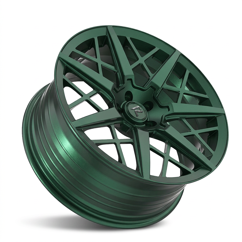 RZR LXXII forged wheel — Satin Emerald Metallic
