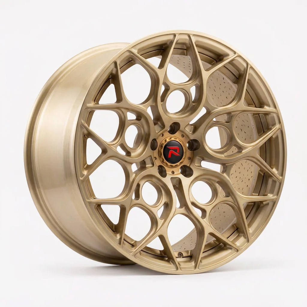 RZR XXXVI forged wheel — Brushed Champagne Gold