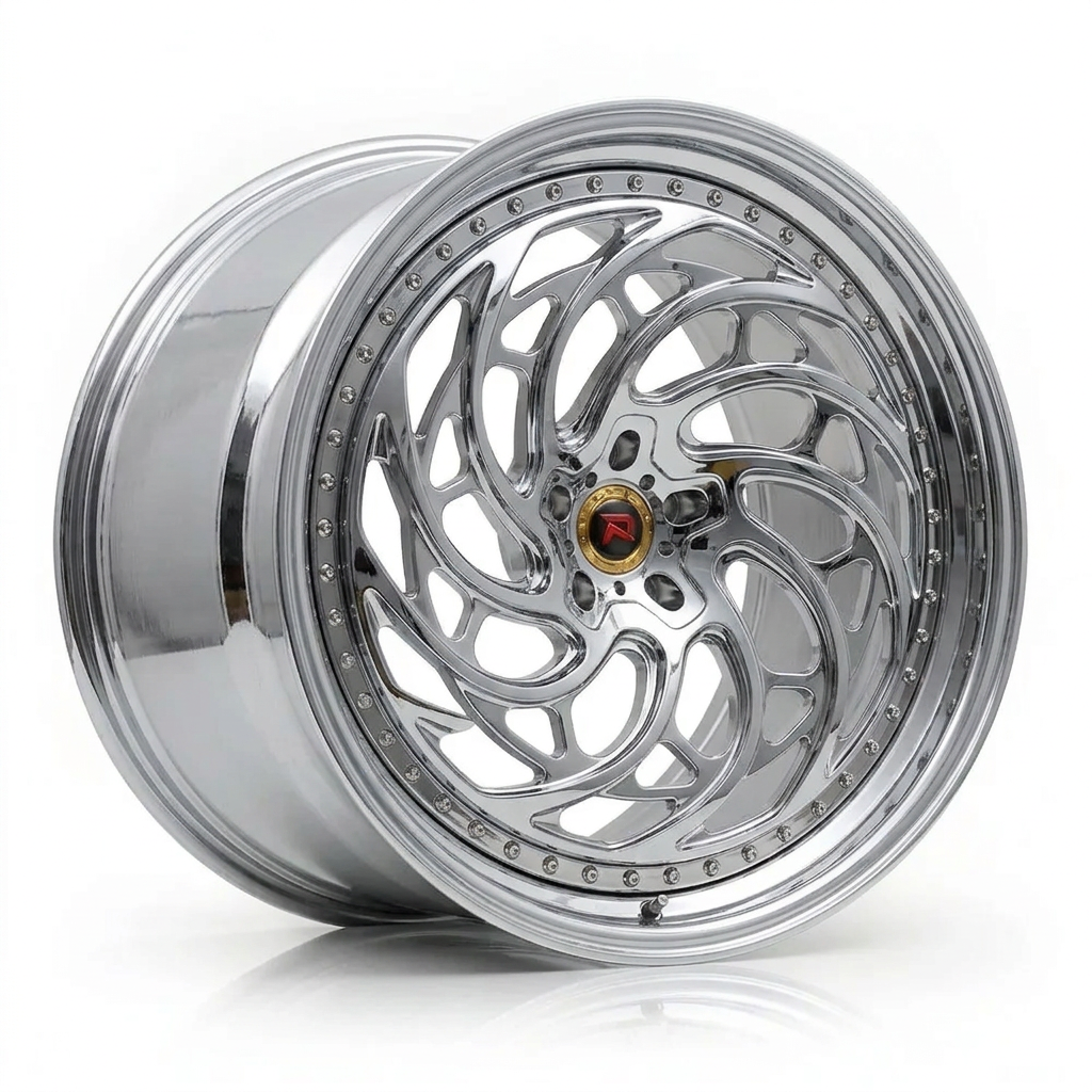RZR XXVIII forged wheel — Full Polished Chrome