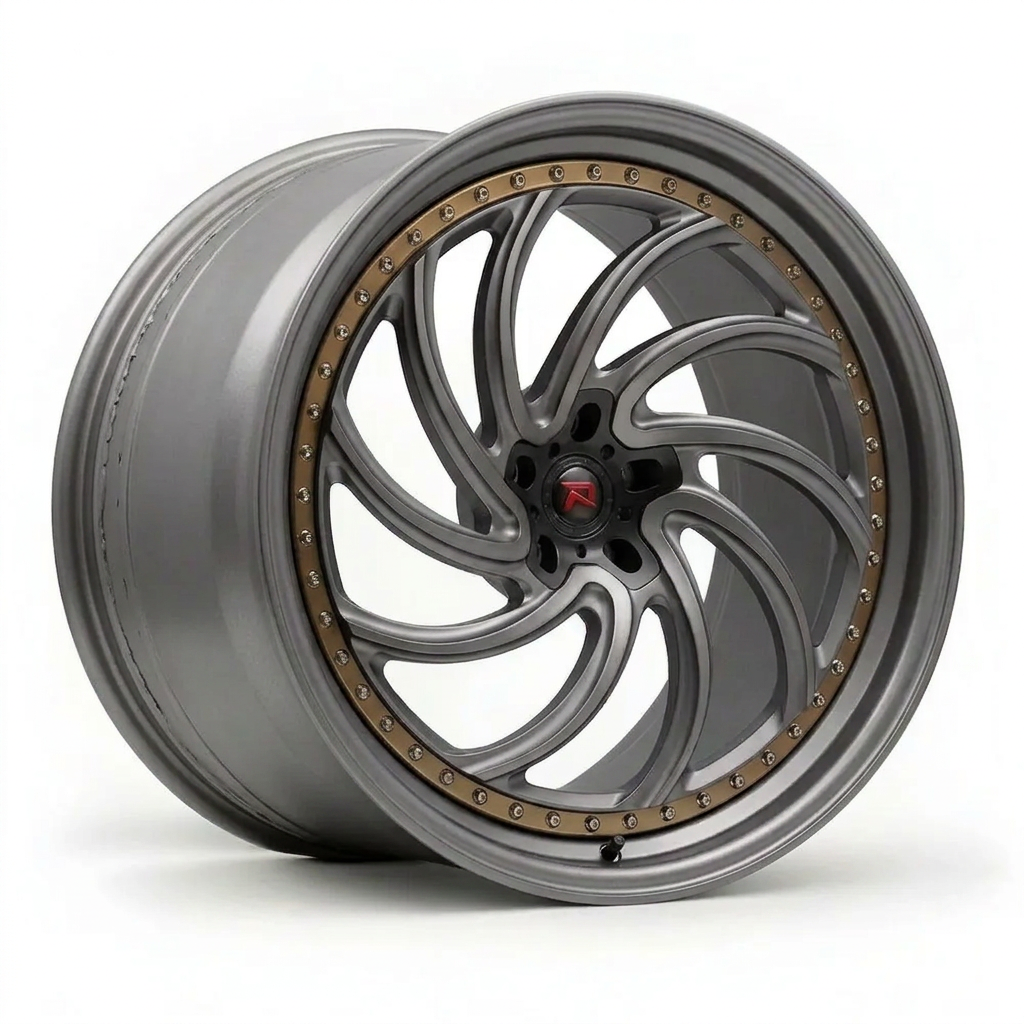 RZR XXIII forged wheel — Satin Titanium Grey