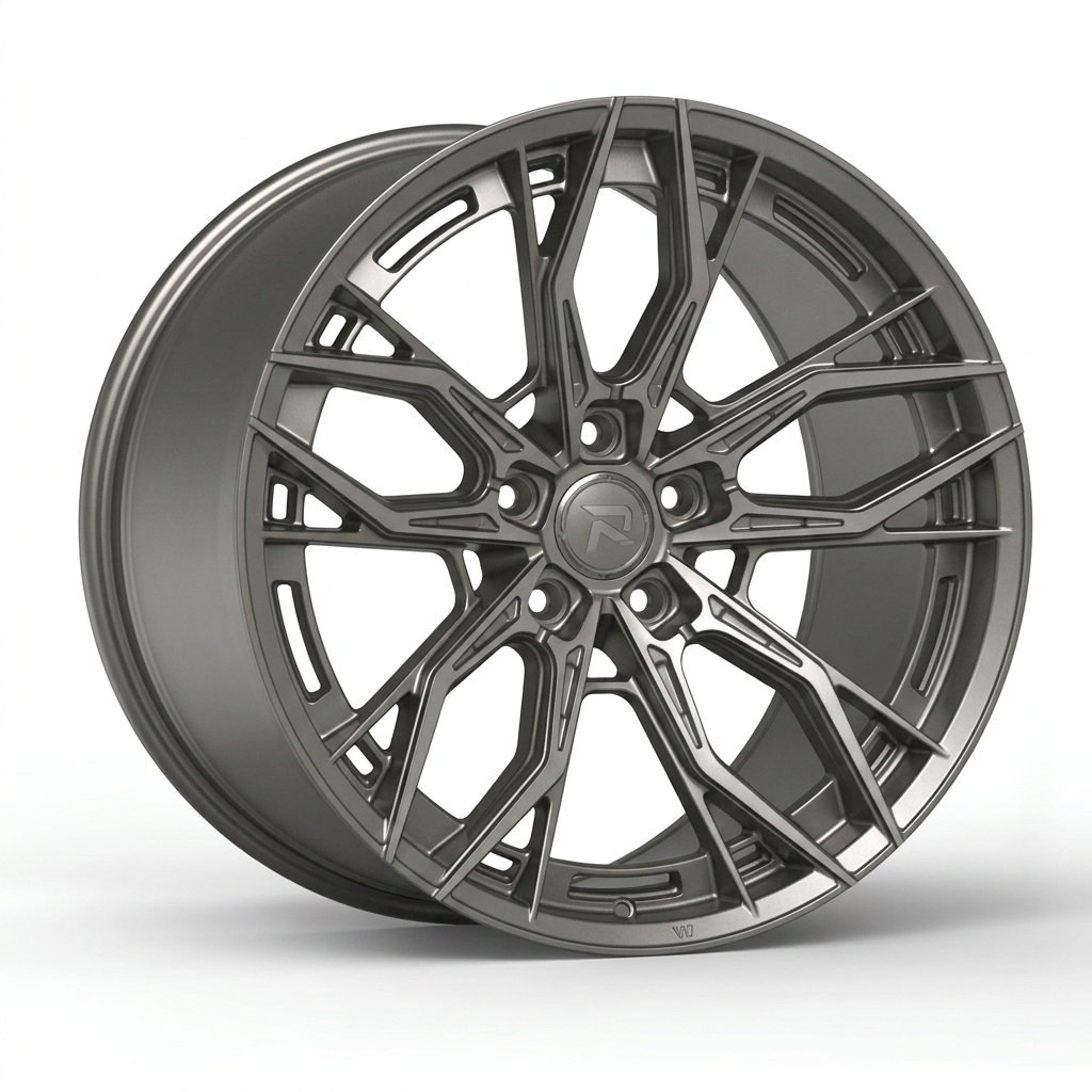 RZR CXXXV forged wheel — Satin Titanium Grey