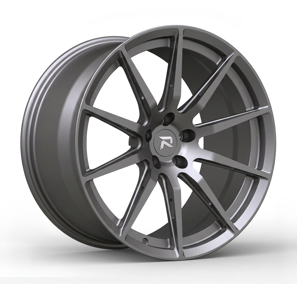 RZR CXCVIII forged wheel — Satin Titanium Grey