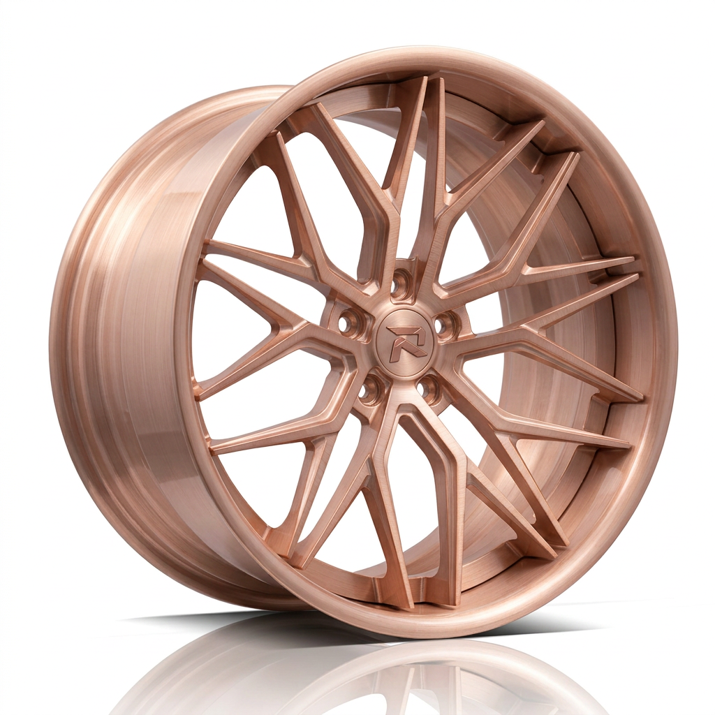 RZR XCV forged wheel — Brushed Rose Gold