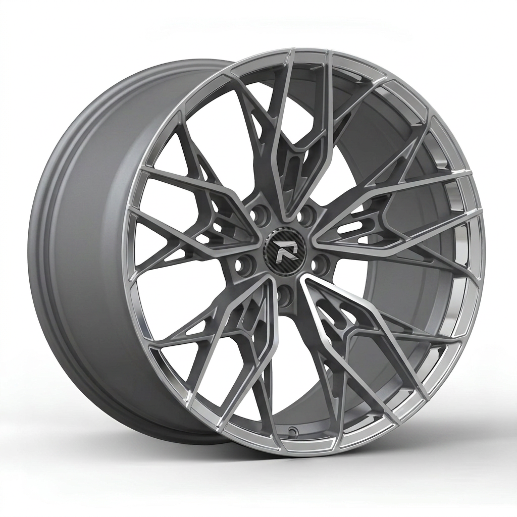 RZR CXXXVII forged wheel — Frozen Grey Matte / Polished Lip