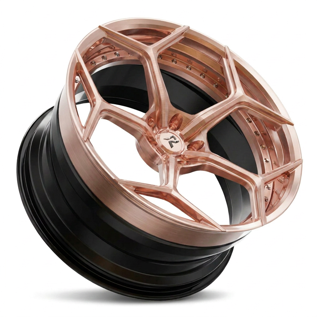 RZR VI forged wheel — Brushed Rose Gold