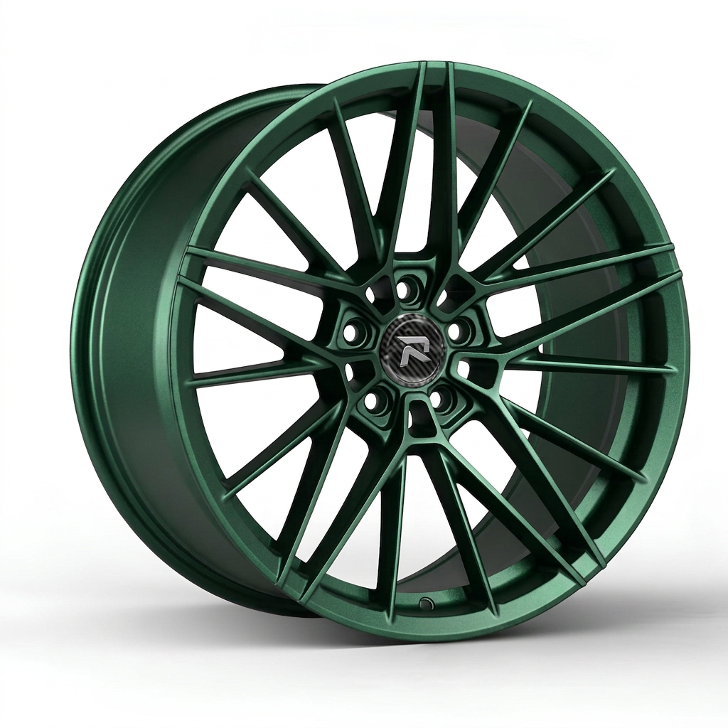 RZR CLVIII forged wheel — Satin Emerald Metallic