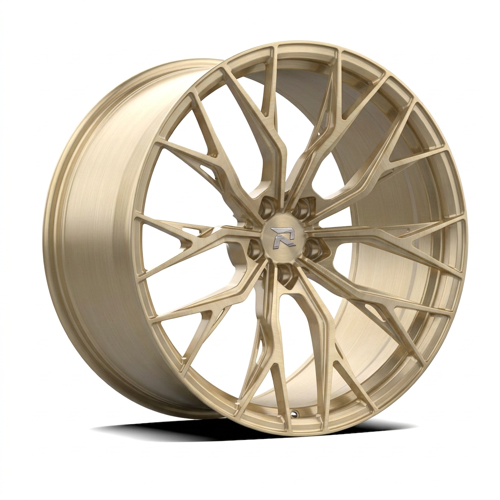 RZR CCII forged wheel — Brushed Champagne Gold