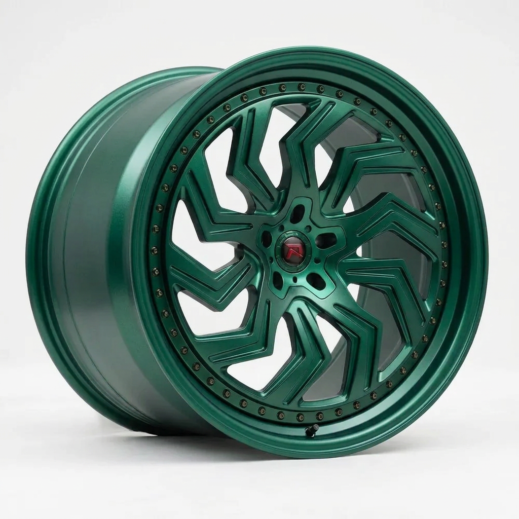 RZR XXXIX forged wheel — Satin Emerald Metallic