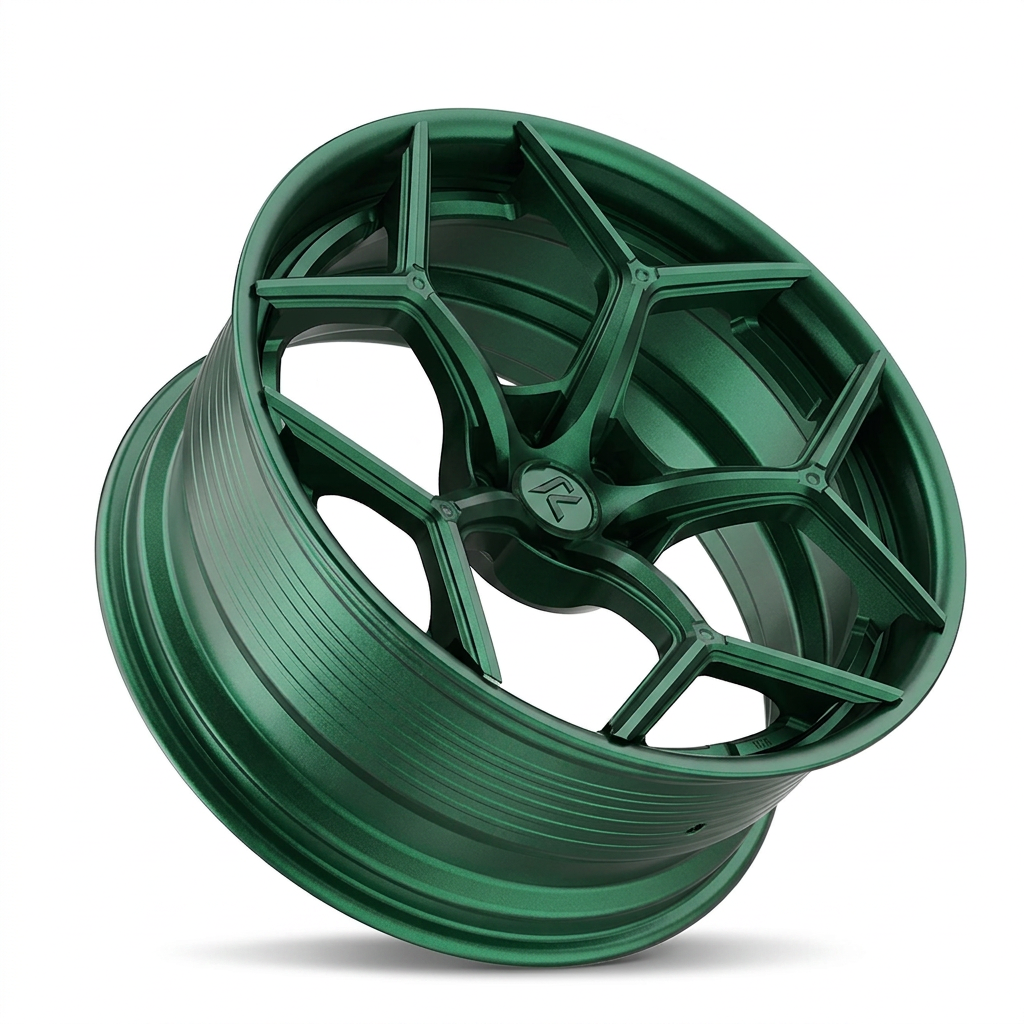 RZR LXI forged wheel — Satin Emerald Metallic