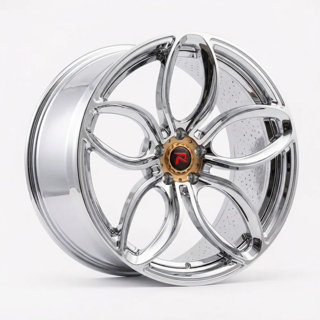RZR XLVIII forged wheel — Full Polished Chrome