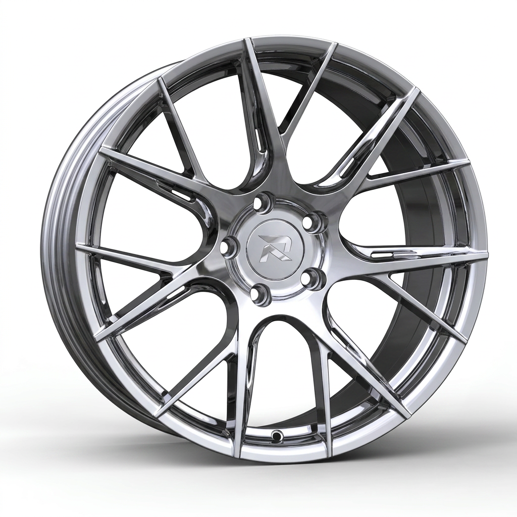 RZR CLXXVII forged wheel — Full Polished Chrome