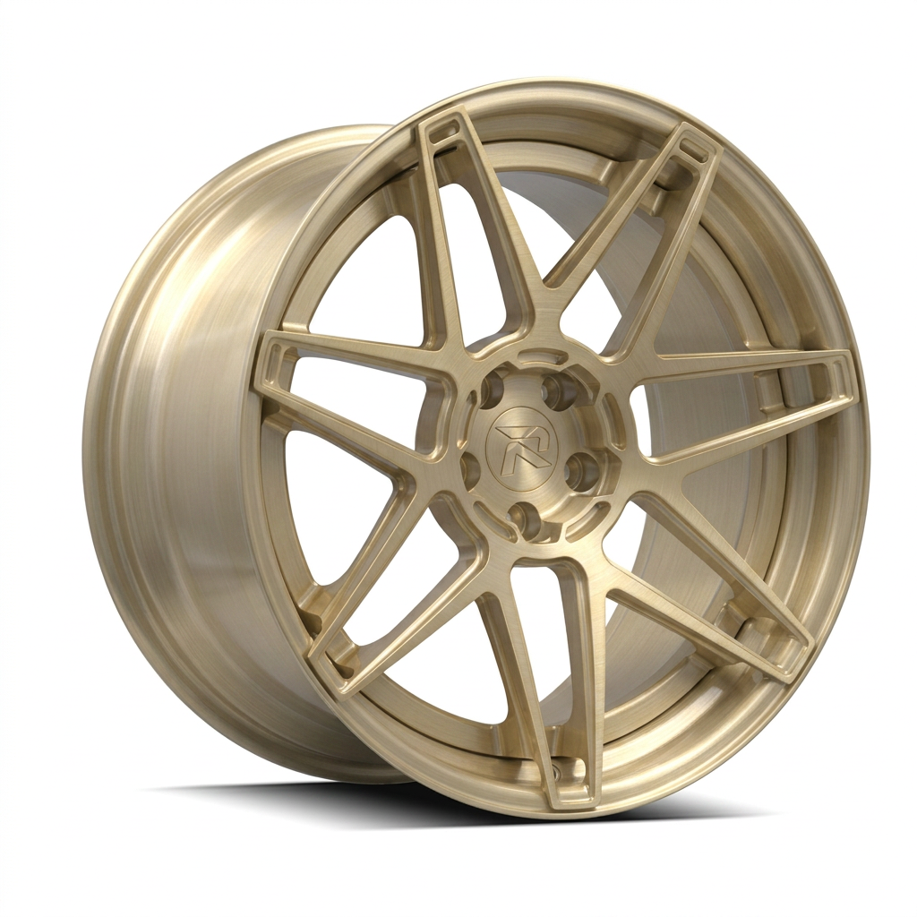 RZR XCVIII forged wheel — Brushed Champagne Gold