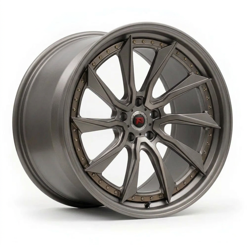 RZR LVIII forged wheel — Satin Titanium Grey