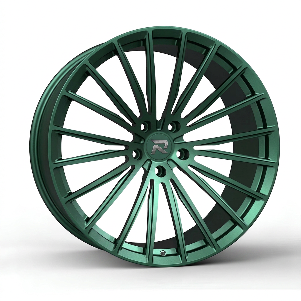 RZR CXXX forged wheel — Satin Emerald Metallic