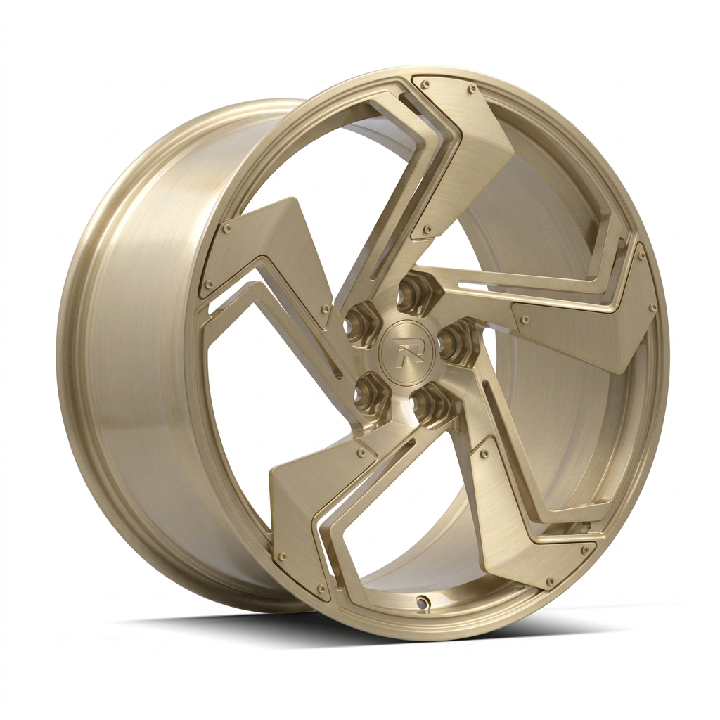 RZR CXXIV forged wheel — Brushed Champagne Gold
