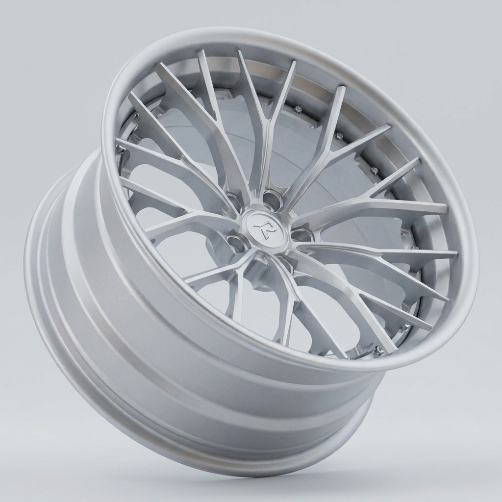 RZR III forged wheel — Satin Silver