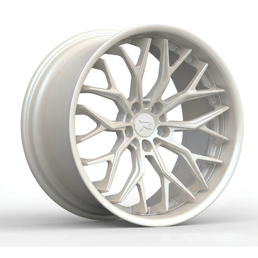 RZR CXCVI forged wheel — Satin White Pearl