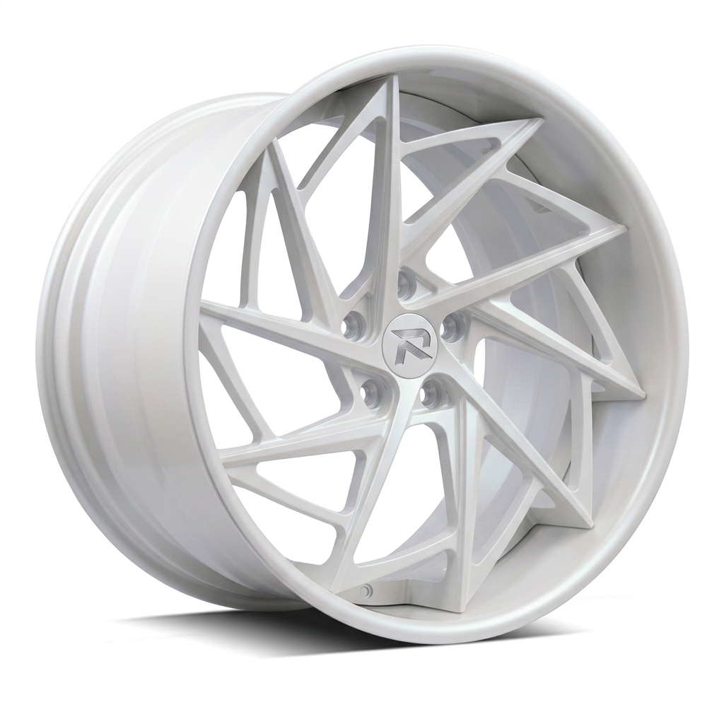 RZR XCVI forged wheel — Satin White Pearl
