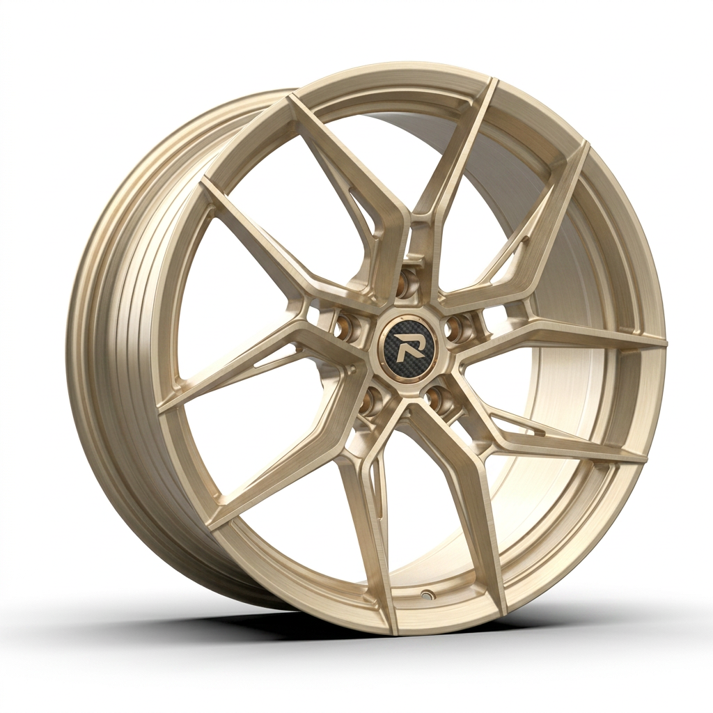 RZR CXXII forged wheel — Brushed Champagne Gold