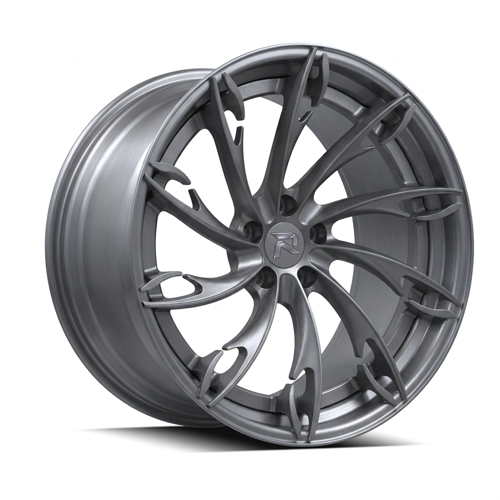 RZR CV forged wheel — Satin Titanium Grey