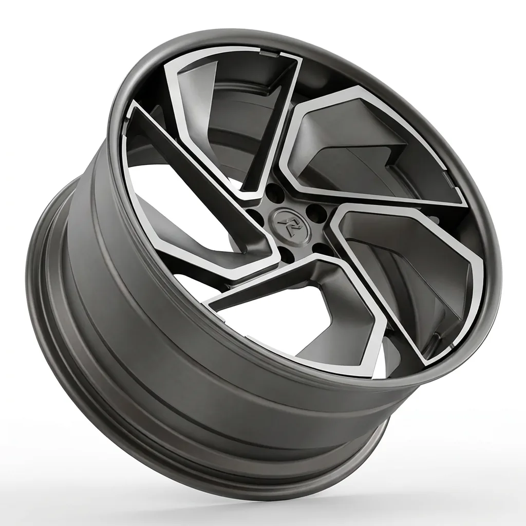 RZR X forged wheel — Machined Gunmetal / Tinted Face